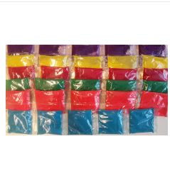 600 bags of Holi color powder, Package 600 bags, 600x 100 grams