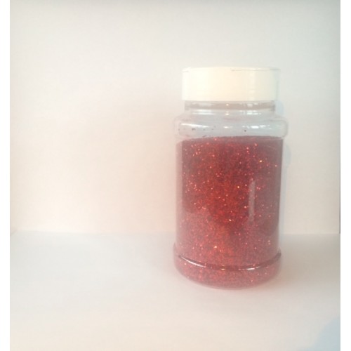 Red glitter, glitter red 250 grams - holipoedershop